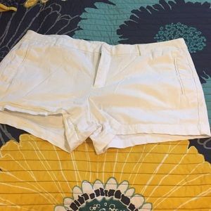 White Twill Shorts with 3” Inseam